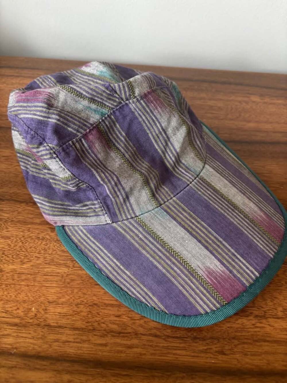 VTG 90s Patagonia Spoonbill Duckbill Hat Stripe Geometric Gorpcore Size M S3